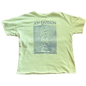 American Eagle Joy Division Tee T Shirt Size Small Light Fluorescent Green